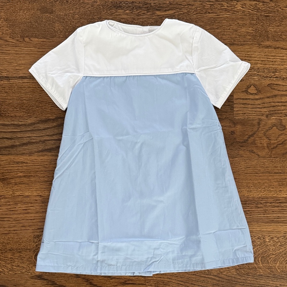 The Yellow Lamb PENNINGTON DRESS IN BLUE AND WHITE